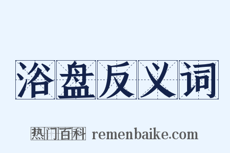 浴盘反义词是什么意思的图片